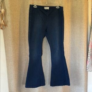 Free People Dark Blue Flare Jeans